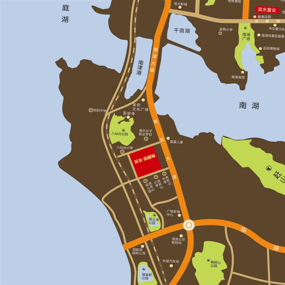 滨水·翡丽城位置图1